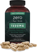 California Basics Extra Strength Fiber Supplements for Men (150 Count) - Daily Dietary Chia Flaxseed Psyllium Husk Vegan Capsules - High Fiber Supplement Pills Zero for Him Fiber Pills
