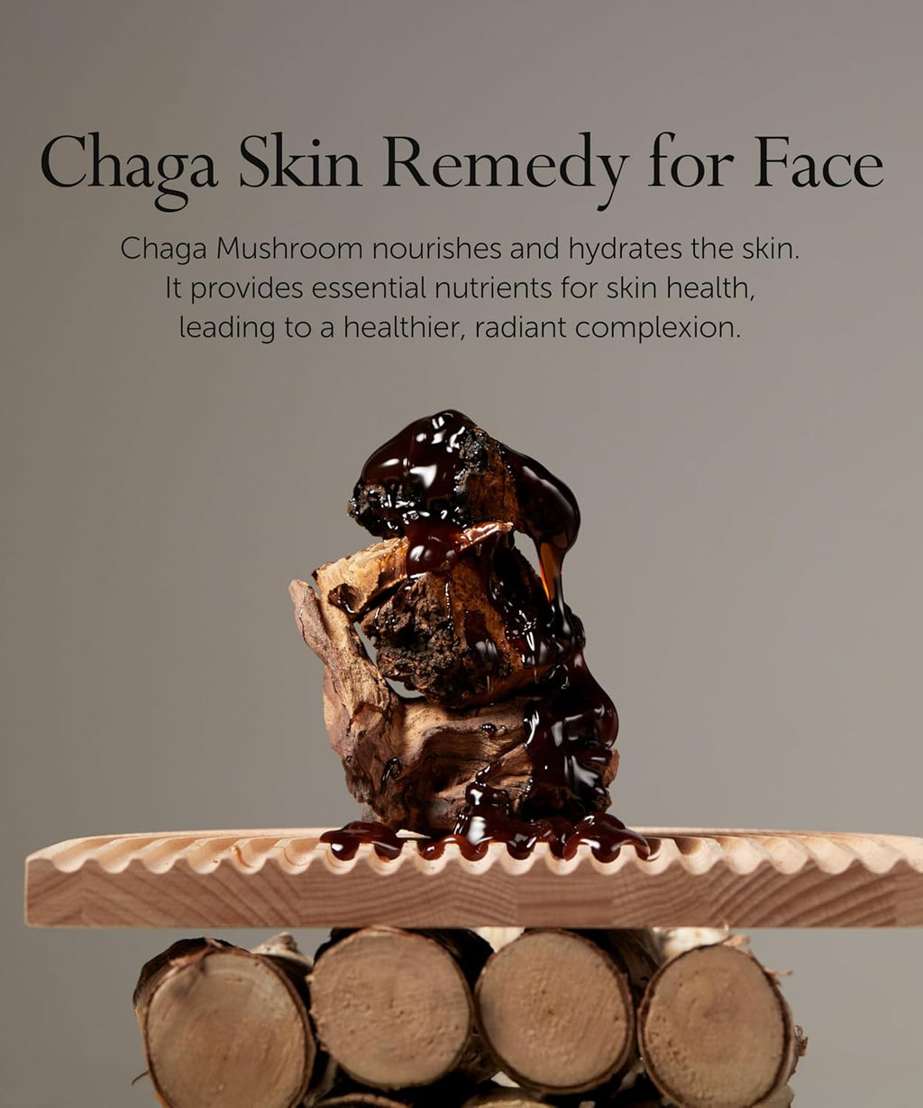 SERUMKIND Chaga Mushroom Serum for Face Korean Skincare - Beta Glucan Extract - Nourishing & Hydrating - Provides Deep Hydration for Extremely Dry Skin - Vegan & Cruelty-Free – 1.01 fl.oz.