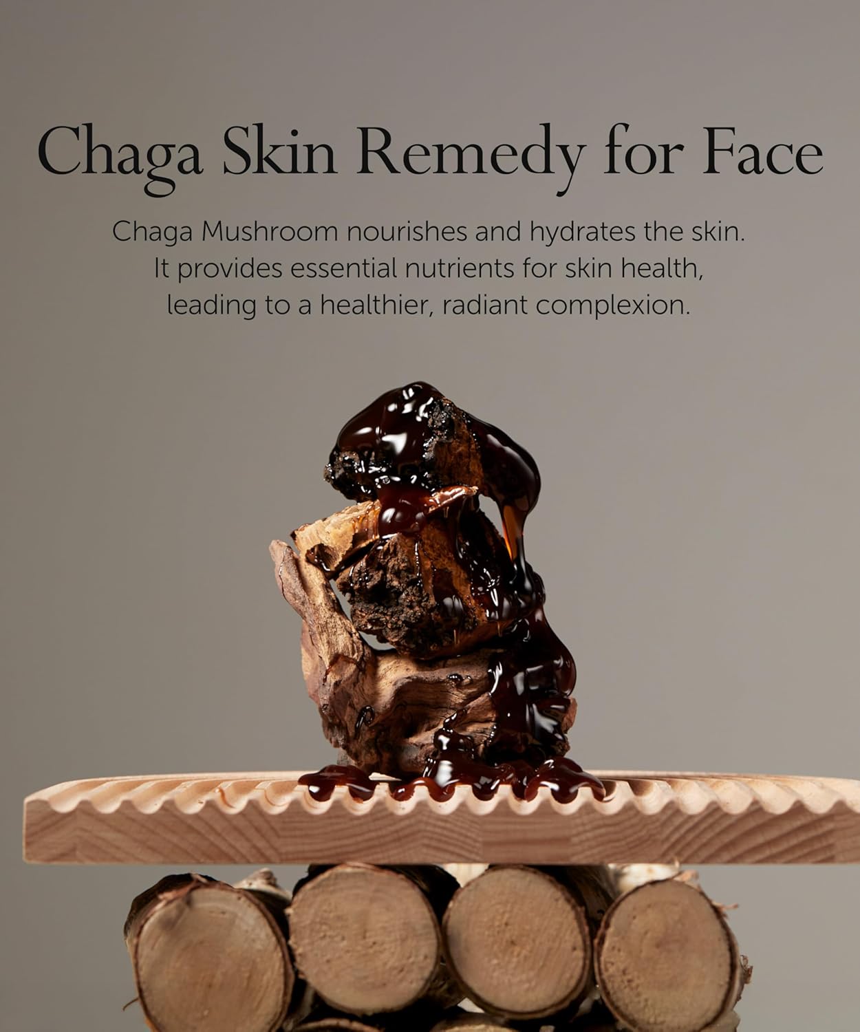 SERUMKIND Chaga Mushroom Serum for Face Korean Skincare - Beta Glucan Extract - Nourishing & Hydrating - Provides Deep Hydration for Extremely Dry Skin - Vegan & Cruelty-Free – 1.01 fl.oz.