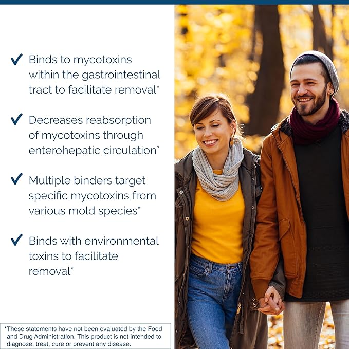 Researched Nutritionals MycoPul - Advanced Mycotoxin Binder Complex, Zeolite Detox, Humic Acid, Fulvic Acid & Activated Charcoal for GI Tract Detox, Clinically Researched Mold Binders, 30 Capsules