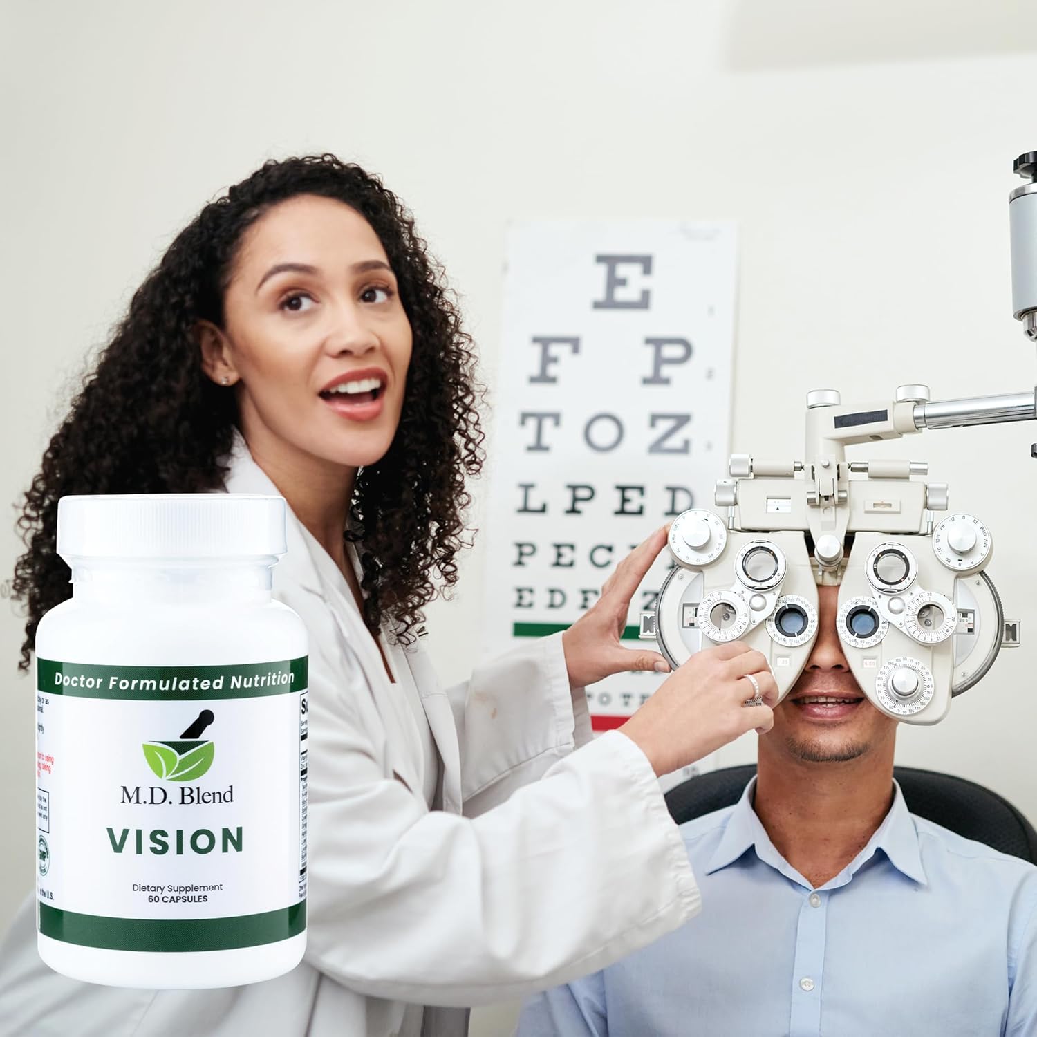 Vision - Expert Formulated - Natural Robust Blend for Eye Wellness - with Lutein, Zeaxanthin, Astaxanthin, Zinc, Thiamine, Vitamins A & C - 30 Capsules (2 Pack)