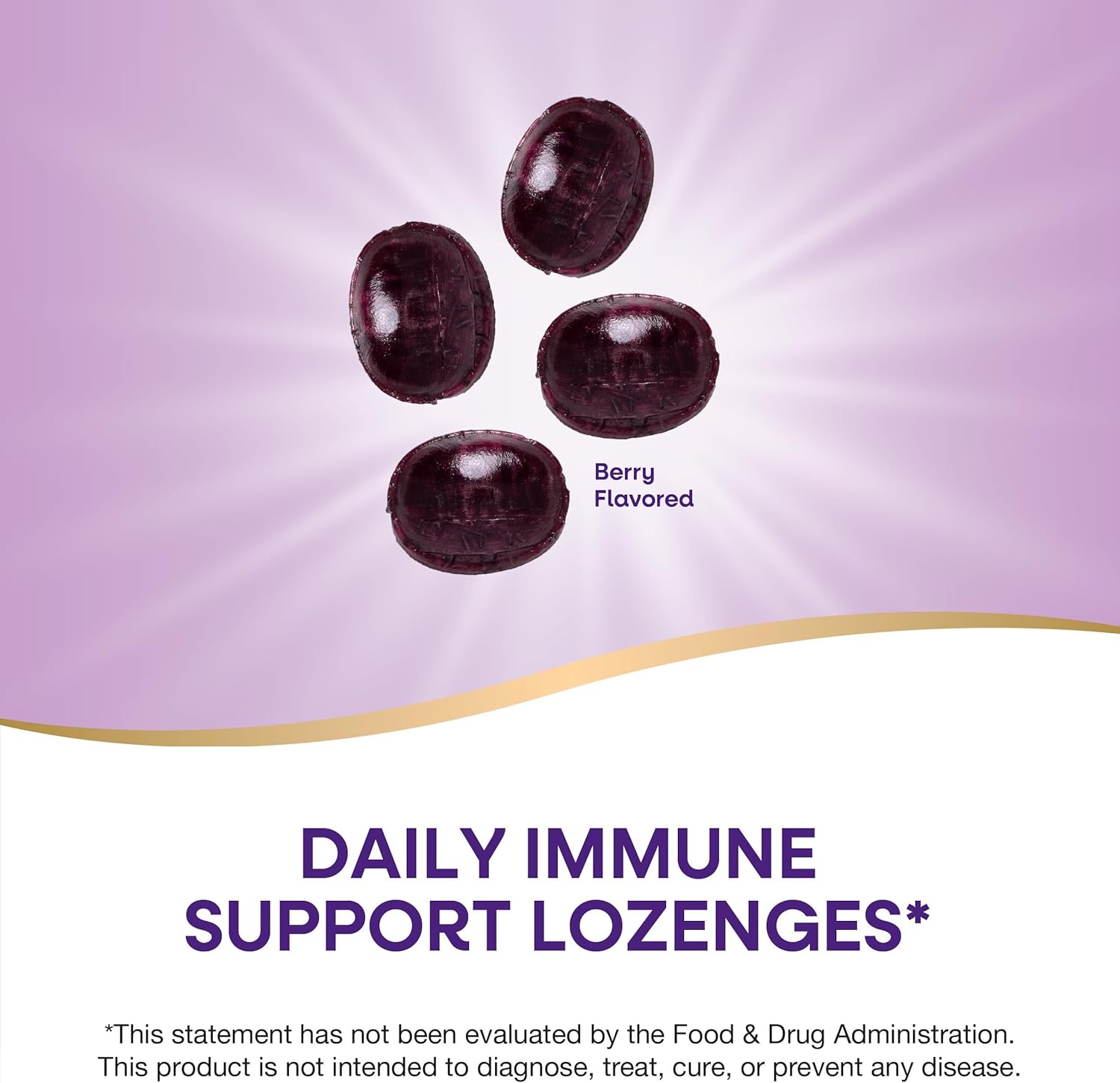 Nature's Way Sambucus Immune Lozenges, Zinc + Vitamin C, Black Elderberry Extract, USDA Certified Organic, Original Berry Flavored, 24 Lozenges (Packaging May Vary) - 3 Pack