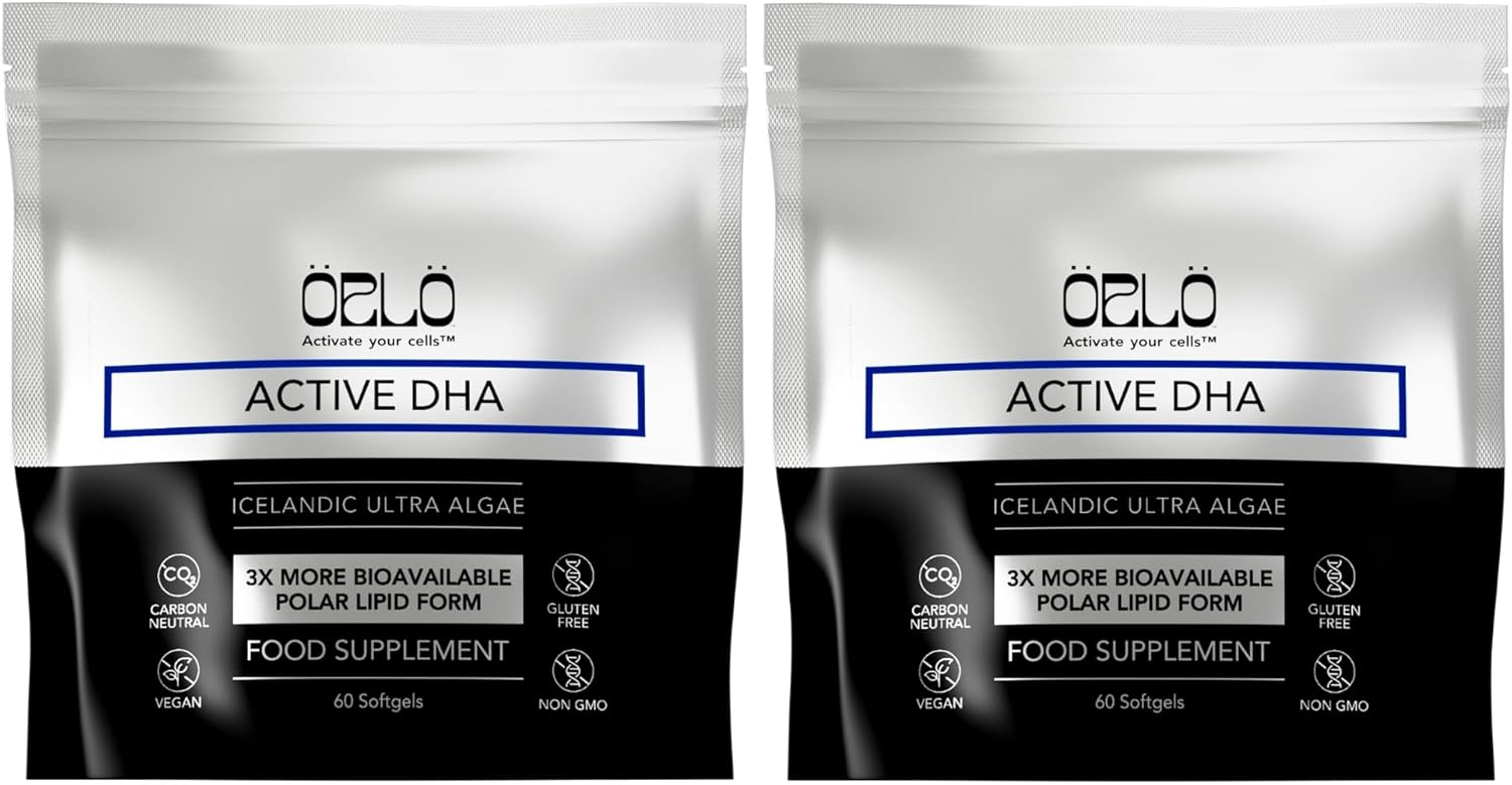 Orlo DHA – Vegan DHA Supplement (EPA & DHA) – Omega 3 Fish Oil & Krill Alternative – Plant-Based Omega-3 Algae Oil – Brain & Heart Support (120 Mini Burpless Softgels)