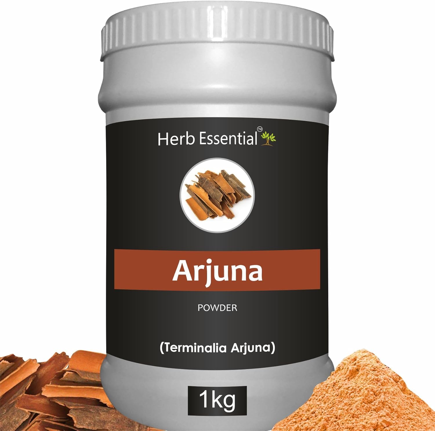 35.27 Ounce Arjuna Powder, Terminalia Arjuna Bark Supplement, Polvo de corteza de Arjuna, No Preservatives, Vegan and GMP Certified- 35.27 Ounce (Pack of 1)