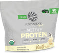 Sunwarrior Organic Plant Based Protein Powder | Vegan Organic Protein Powder with BCAA Amino Acids Plus Recovery Minerals & Botanicals | Non-GMO Soy Dairy & Gluten Free (Vanilla, 45 Servings)