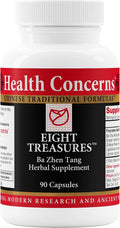 Health Concerns Eight Treasures – Menstrual Relief & Women's Health Supplement – Uterine Health, Fatigue, Irregular Cycles, Postpartum Recovery – Herbal Chinese Medicine – 90 Capsules