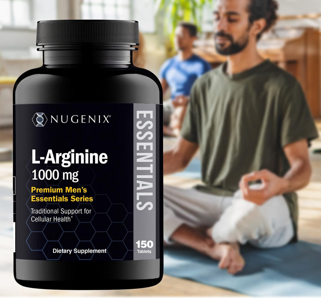 Nugenix Essentials L-Arginine Amino Acid Supplement, 1000 mg, 150 Tablets