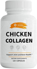 SIRUNES Chicken Collagen Capsules - Type II Collagen Nutritional Supplement for Joint, Skin & Bone Support - Non-GMO, Anti-Aging Dietary Supplements with Hydrolyzed Collagen Peptides - 120 Capsules
