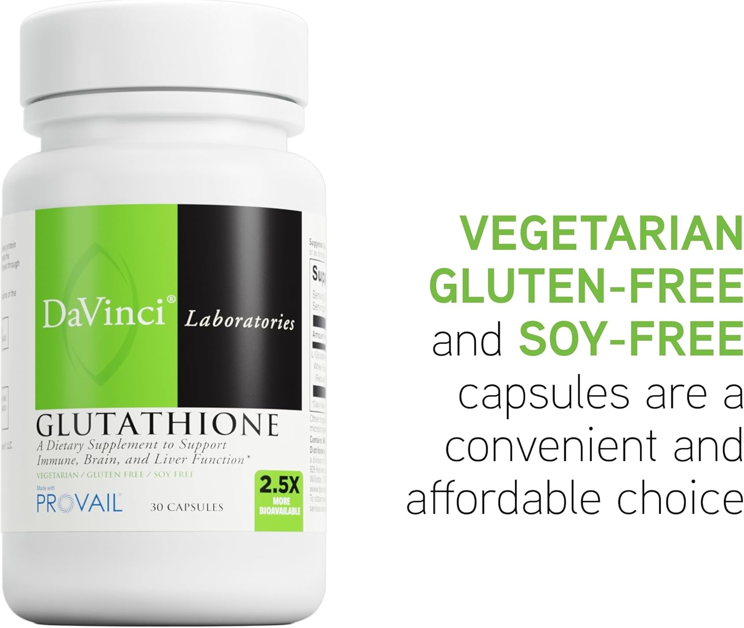 DAVINCI Labs - Glutathione - 30 Capsules
