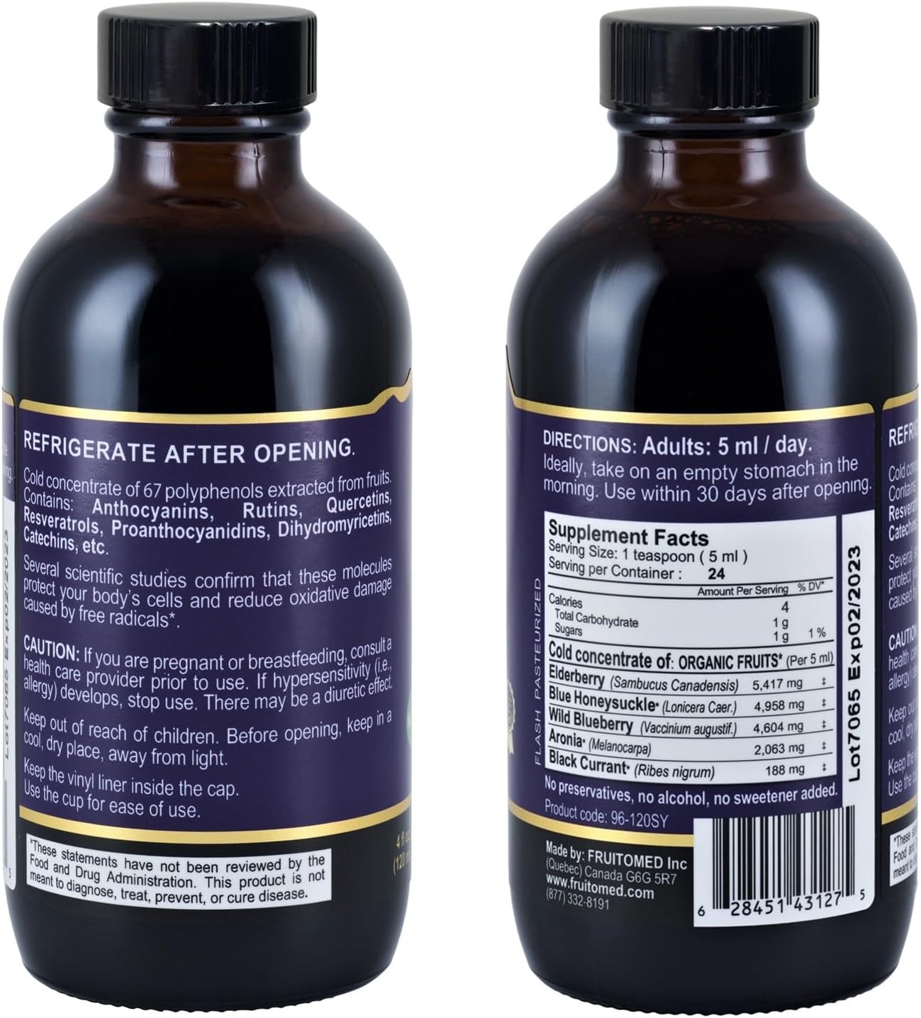Immunia 67 Polyphenols - Elderberry Concentrate & Antioxidant Fruits. Premium Antioxidant Supplement with 67 Polyphenols (Anthocyanins, Quercetin, Resveratrol, etc.) 24-Day Supply per Bottle (3-Pack)