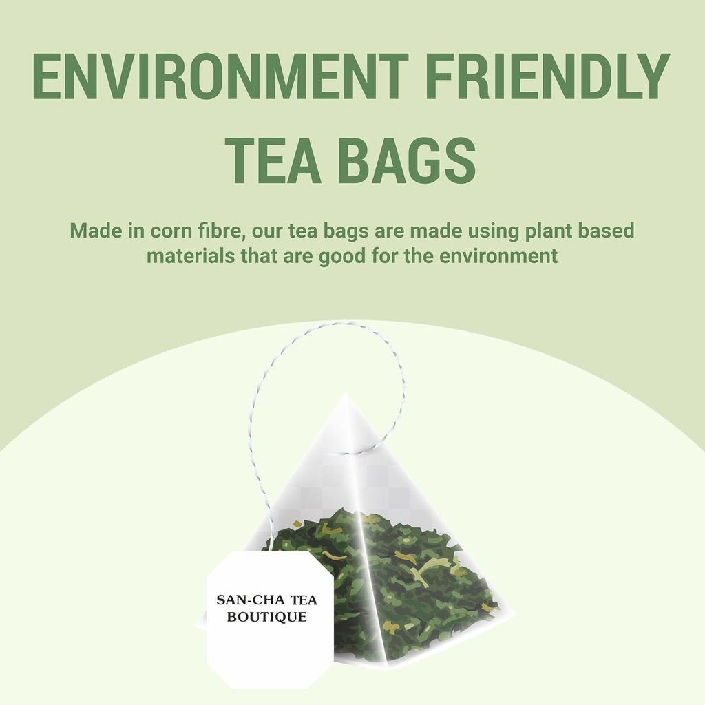 Sancha Tea Boutique Lavender White Tea | Hand Rolled Himalayan White Tea with Silver Needles | 25 Pyramid Bags | Relaxing & Calming Floral Blend