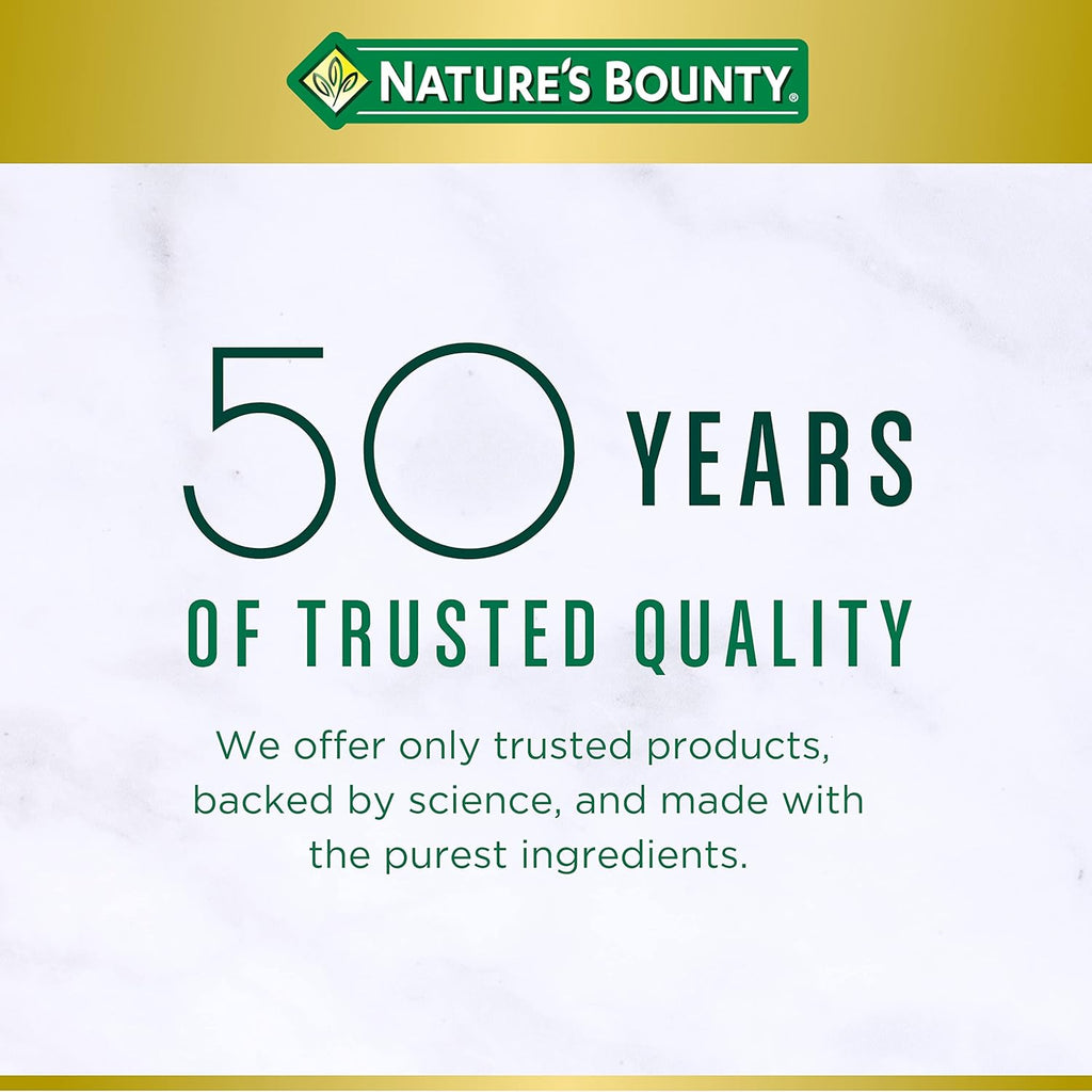 Nature's Bounty Vitamin D3 1000 IU Softgels, Immune Support, Promotes Healthy Bones, 1 Softgel per Day, Gluten Free, 350 Count