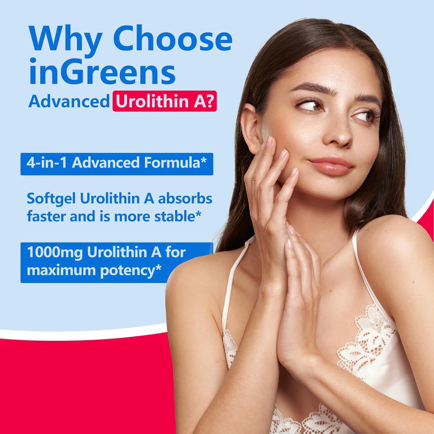 Urolithin A Supplement 1700mg with NAD+, CoQ10, Trans-Resveratrol Supplement for Men Women, 60 Softgels for Daily Health and Antioxidant Support, Muscle Energy, Healthy Aging, Highly Bioavailable
