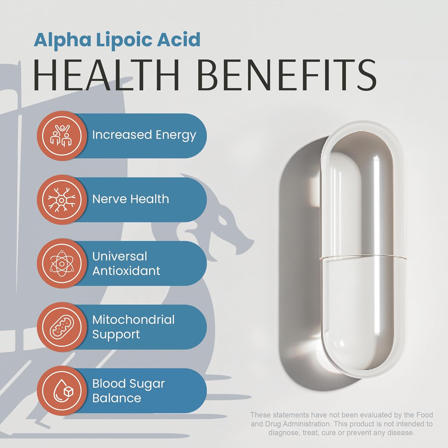 Alpha Lipoic Acid 600mg – Advanced Antioxidant Support | Cellular Energy, Metabolic Function & Longevity | Vegan, Clean Formula | 3rd Party Tested