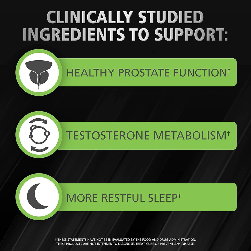 Urinozinc Plus - Prostate Supplement with Beta Sitosterol & Saw Palmetto – Reduce Frequent Urination Concerns & Support your Prostate Health, 180 Caplets