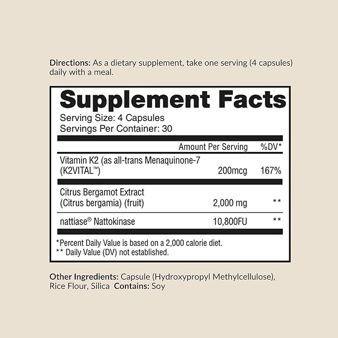 Pure Blood - Advanced Circulatory Support, Clinically Dosed Ingredients, Cholesterol & Lipid Balance, Clean + Transparent Formula, 120 Capsules