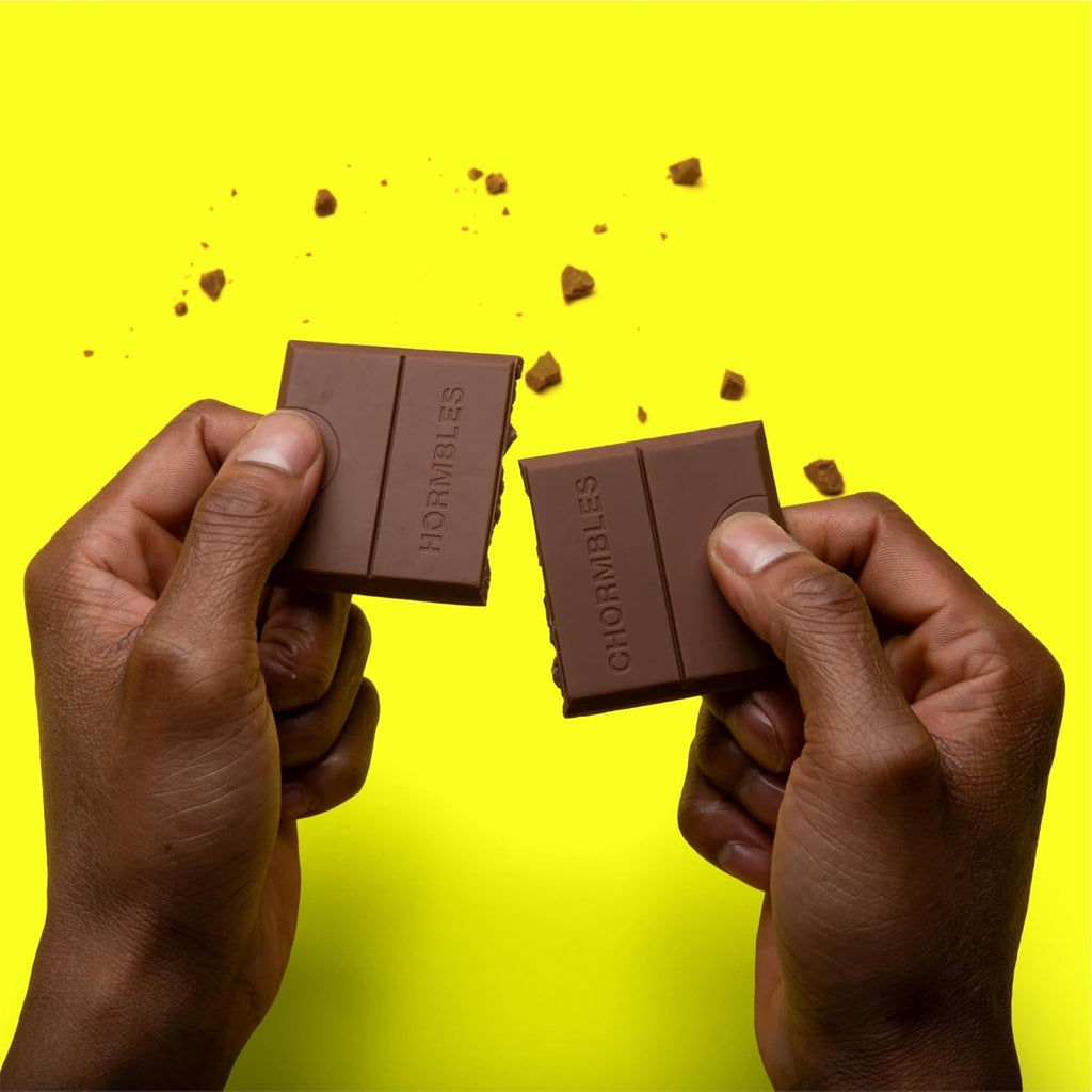 Hormbles Chormbles Protein Candy Bars, Classic Milk, 10g Protein, 0g Sugar, 150 Calories, Milk Chocolate Candy With Crunchy Pieces, Sugar Free Snacks or Dessert, 1.13 Oz, 12 Pack