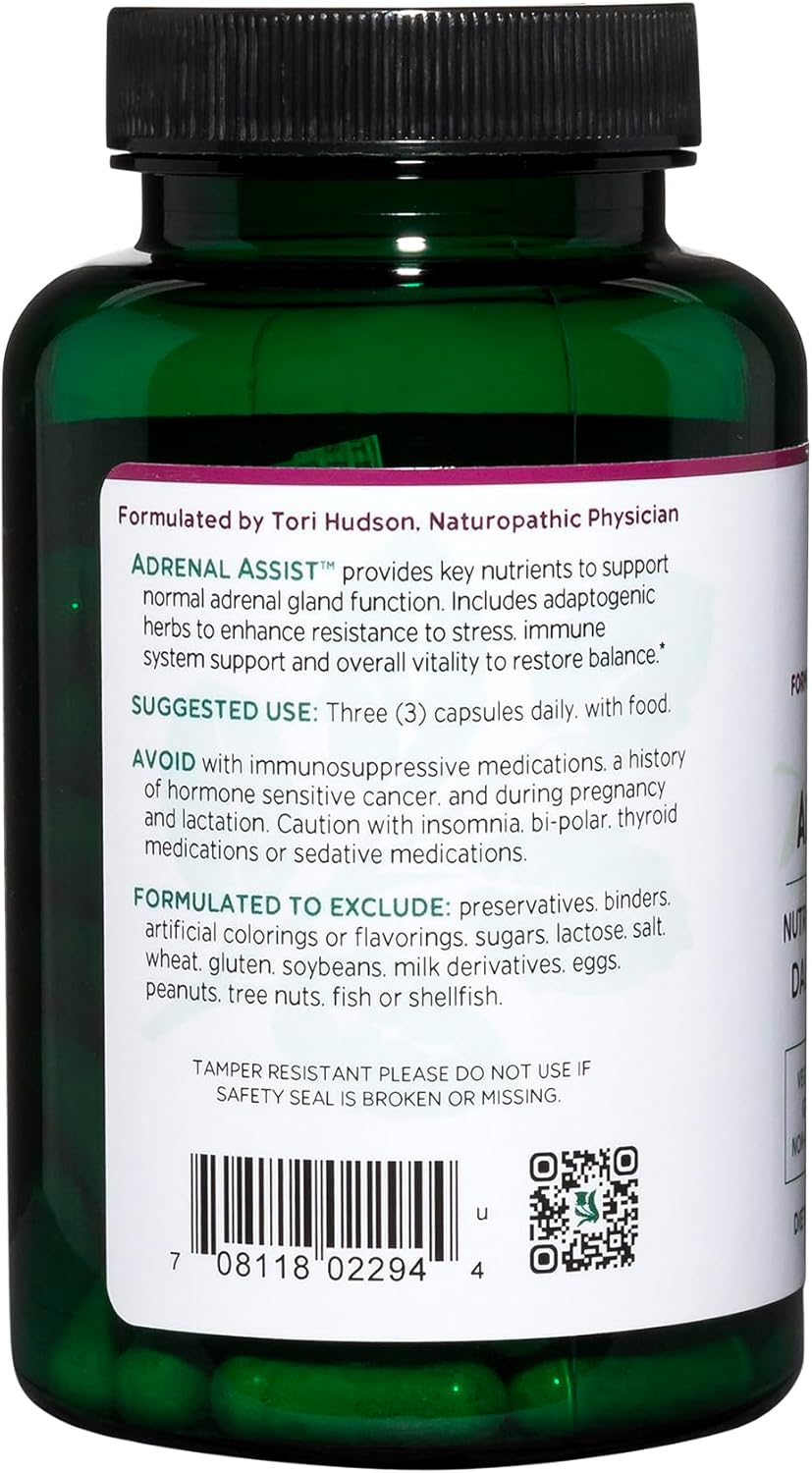 Vitanica Adrenal Assist, Adrenal Support, Vegan, 90 Capsules