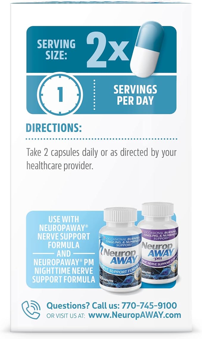NeuropAWAY Eye Support Supplement 90CT with Lutein N-Acetyl L-Carnosine S-Acetyl Glutathione N-Acetyl Cystiene Pterostilbene Lycopene Zeaxanthin to Support Healthy Vision