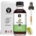 Dolce Flav Pistachio Extract – 2 Ounce Water-Soluble Kosher, Sugar-Free, Concentrated Nutty Pistachio Flavor for Baking, Ice Cream & Pastries, Includes Measured Dropper
