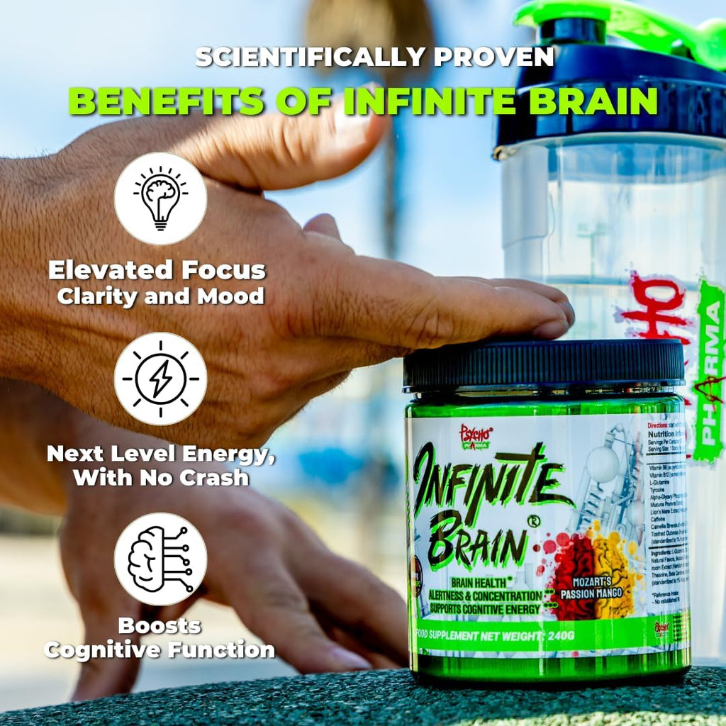 Psycho Pharma. Infinite Brain Nootropic Game Changer. Compete Win (Plato's Lemon Punch, 30 Serving)