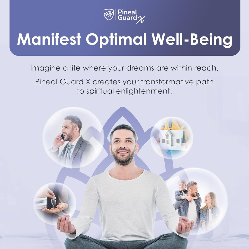 Pineal Gland Supplement - Brain Support, Focus, and Memory Vitamins for The Brain, Decalcify, Activate, and Protect Your Pineal Gland - Third Eye Awakening - Pineal Guard X - Pack of 3