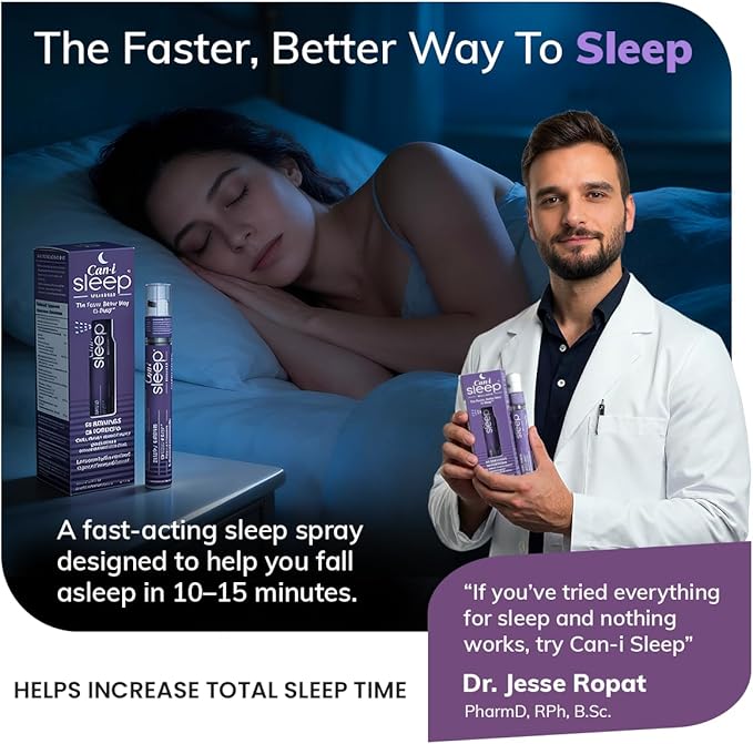 Fast Acting Oral Vitamin Sprays, Natural Sleep Aid and Energy Booster Enabling Increased Focus and Alterness Throughout The Day - 30 Servings, 240 Sprays in Each Canister
