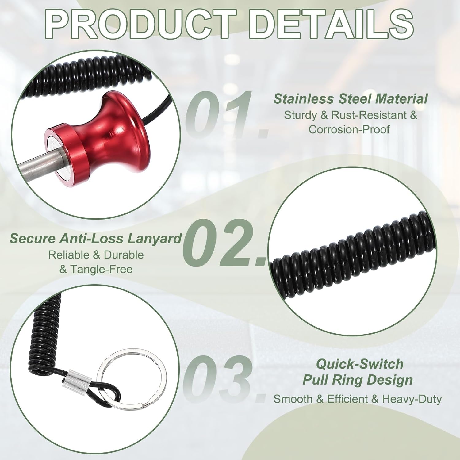 Weight Stack Pin, Weight Gym Pin Strength Training Equipment Replacement with Pull Rope for Home Gym Club