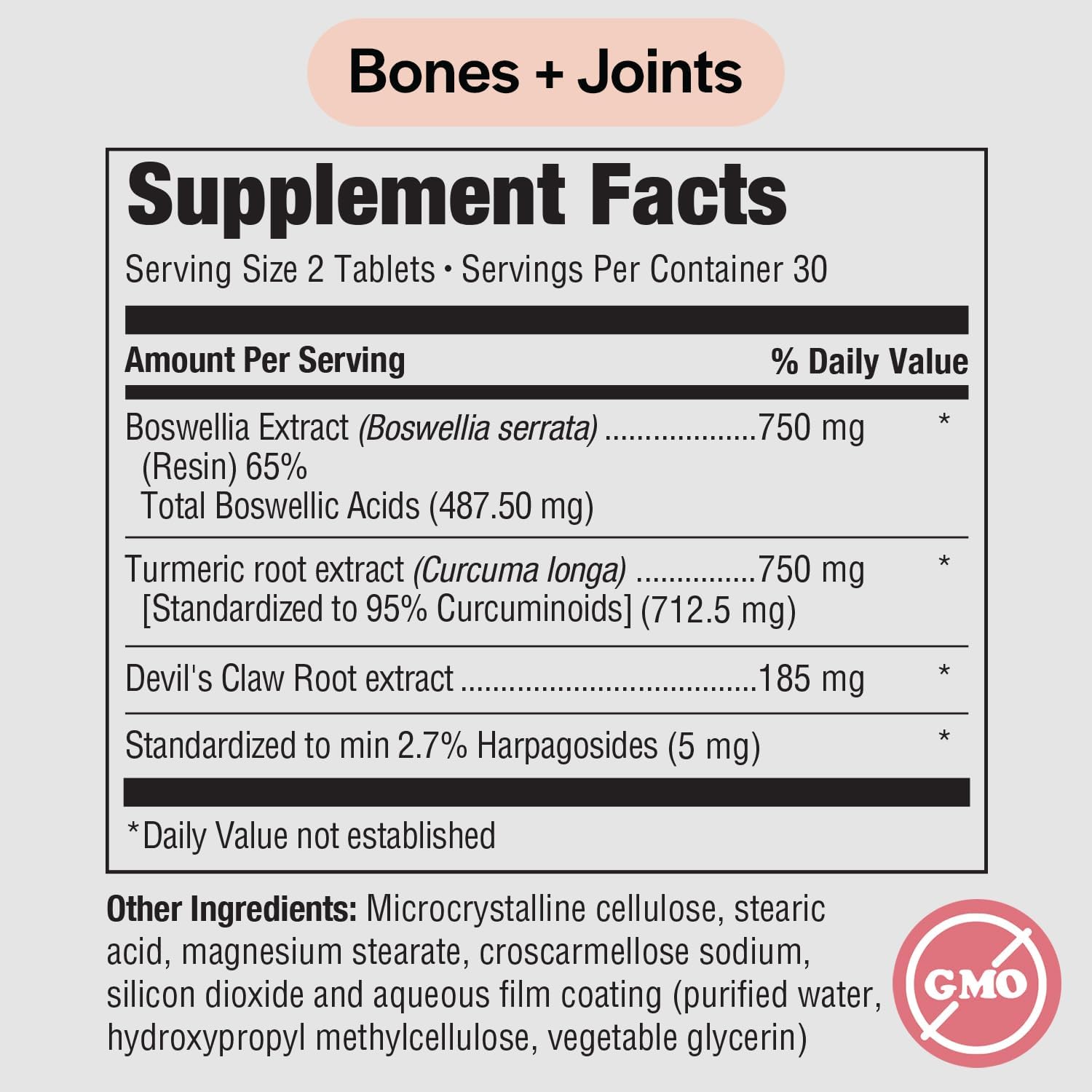 PureFormulas Boswellia Turmeric Supplements for Joint Health & Immune Support Boswellia Extract Turmeric Supplement 60 Tablets, 2-Pack