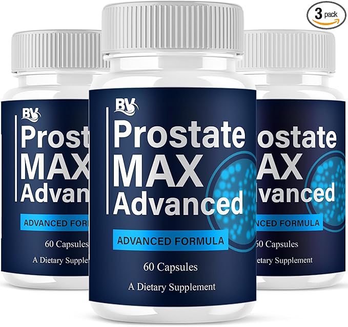 BLUE VIBE Prostate Max Advanced Capsules, Prostate Max Maximum Strength Prostate Support and Advanced Overall Health Multivitamin Supplement, ProstateMax Daily Support (3 Pack - 180 Capsules)