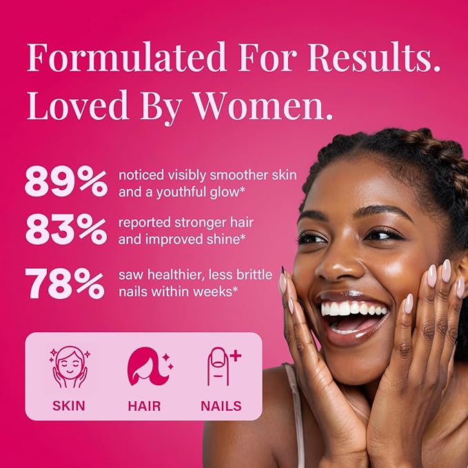 Multi Collagen Peptides Powder - 10g Hydrolyzed Collagen Peptides Type I, II, III, V & X with Biotin, Hyaluronic Acid & Prebiotics, Support Hair, Skin, Nail, Bone & Digestive Health, Non-GMO丨30 Sticks