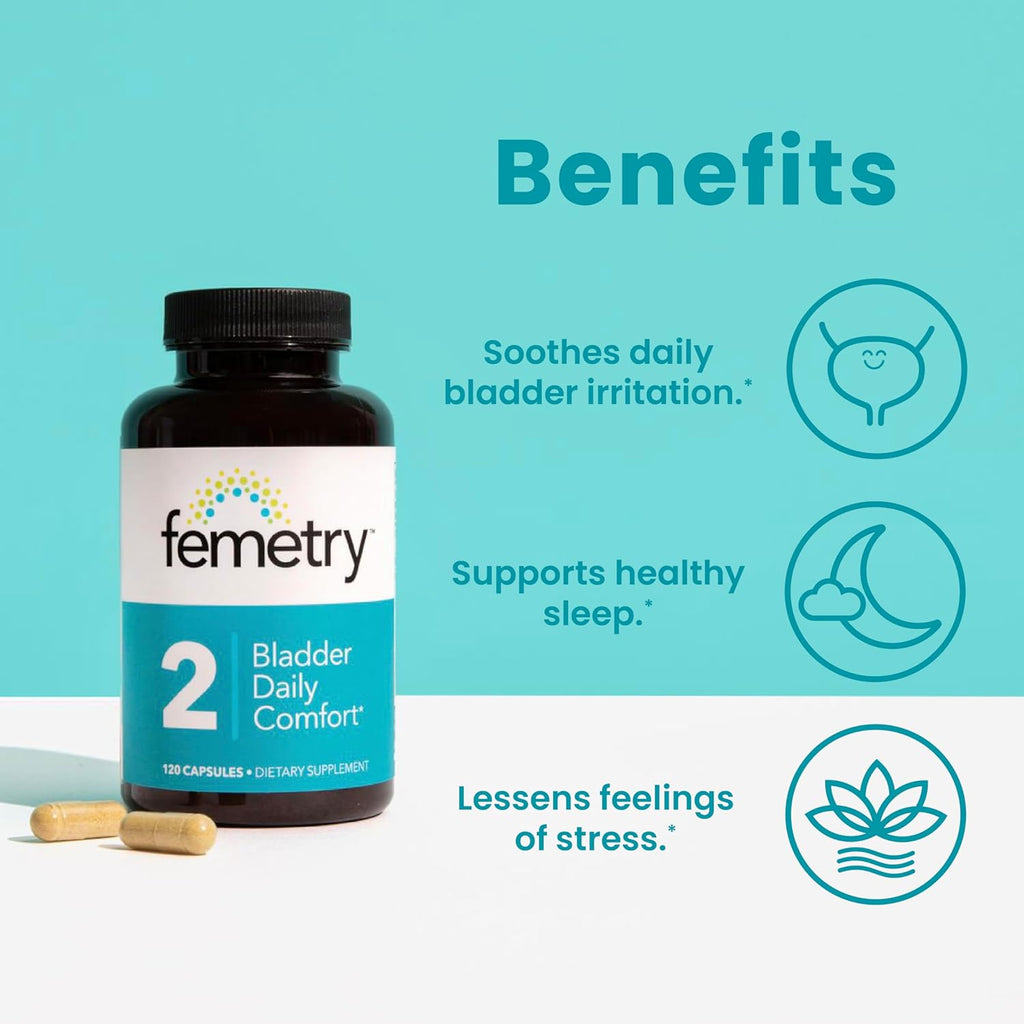 Femetry Bundle — Urinary & Bladder Support Kit: Urinary Cleanse & Flora Balance, Bladder Daily Comfort & Bladder Acid Control – IC/BPS UTI Relief, Clinically Formulated by Urogynecologists