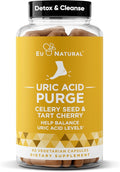 Eu Natural Purge Uric Acid Flush - Eat & Drink What You Want - Uric Acid Support for Joints & Mobility with Celery Seed, Tart Cherry & Chanca Piedra - 60 Vegetarian Capsules
