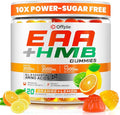 EAA Gummies for Men Women, 120 Ct Essential Aminos Acids (EAA)Supplements and All Branched-Chain Aminos (BCAAs)with HMB,Creatine Monohydrate,Electrolytes for Muscle Relief & Growth,Orange-Lemon