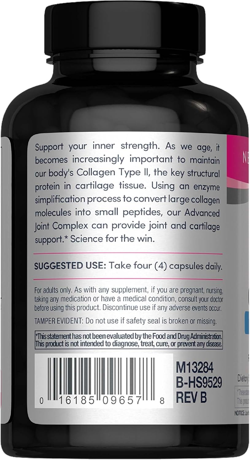 NeoCell Joint Complex Supplement | 120 Capsules | Plus Hyaluronic Acid | Collagen Type II