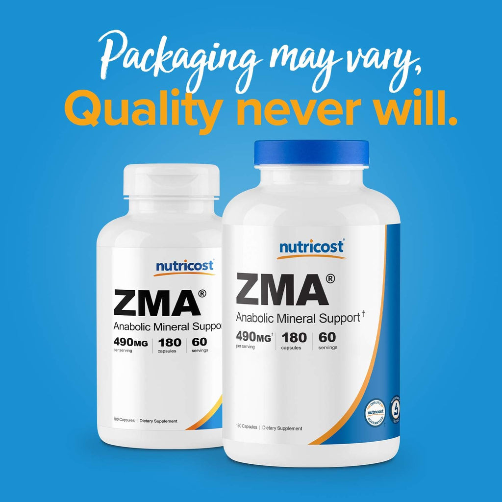 Nutricost ZMA 180 Capsules (3 Bottles)