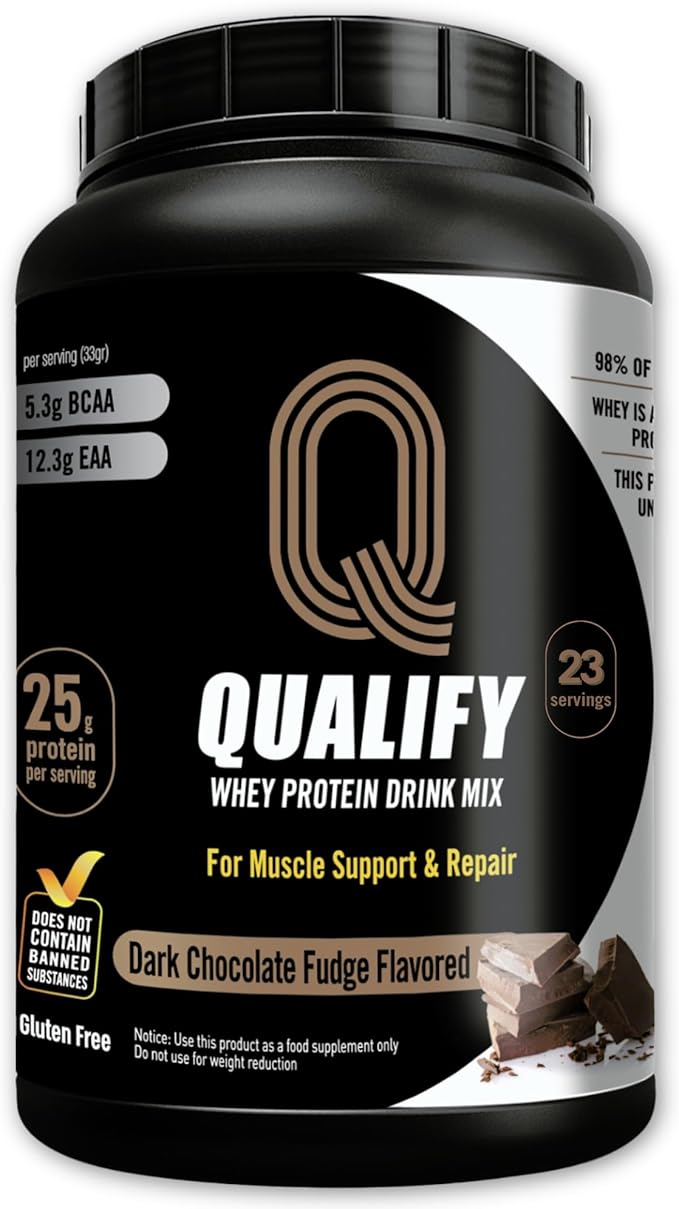 Dark Chocolate Whey Protein Powder. 25g Protein Shake for Post Workout Recovery, Smoothie & Baking. Gluten & Sugar Free, Highly Kosher, With Amino Acids (5.5g BCAA, 2.7g Leucine), 1.65lbs, 23 Servings