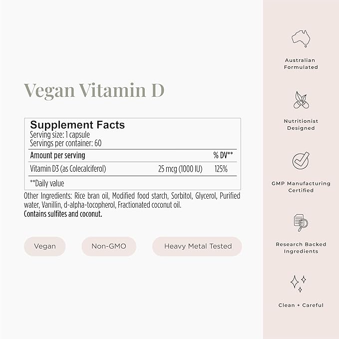 JSHealth Vitamin D3 1000iu Supplement for Healthy Muscle Function, Bone and Heart Health, and Immune Support
