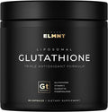 ELMNT 2150mg Super Liposomal Glutathione Supplement w. Vitamin C, Quercetin & Pure L Glutathione 2000mg Triple Action Formula Glutathione Liposomal Supplement w. Phospholipid Layer - 90 Pills, Non-GMO