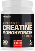 100% Pure Creatine Monohydrate Powder, Canada-Made, 1000 g (200 Servings) Micronized Powder, Muscle Growth, Unflavored, Ideal for Athletes & Fitness Enthusiasts, Third party lab tested, Vegan