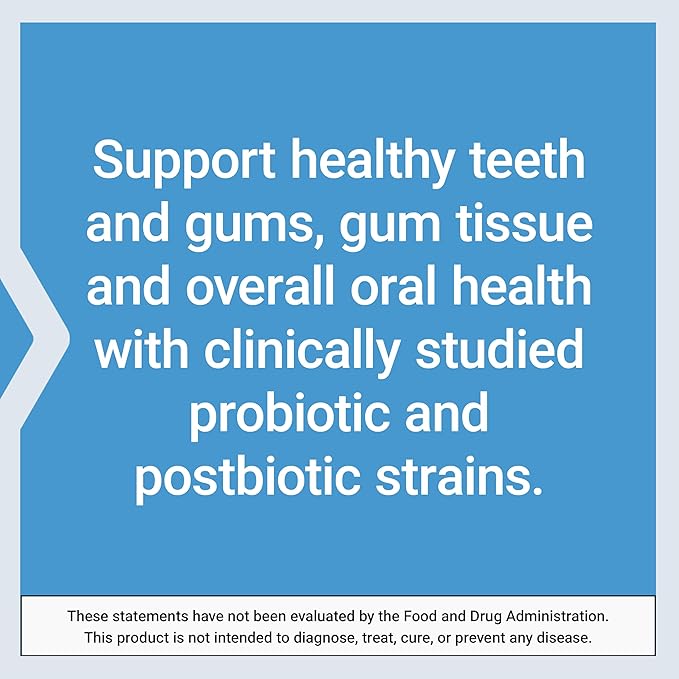 Life Extension FLORASSIST® Probiotic Oral Hygiene, Oral probiotic for Teeth and Gums, pH Levels, Dental Hygiene, Immune Support, BLIS M18™, Once Daily, Gluten Free, Vegetarian, 30 lozenges