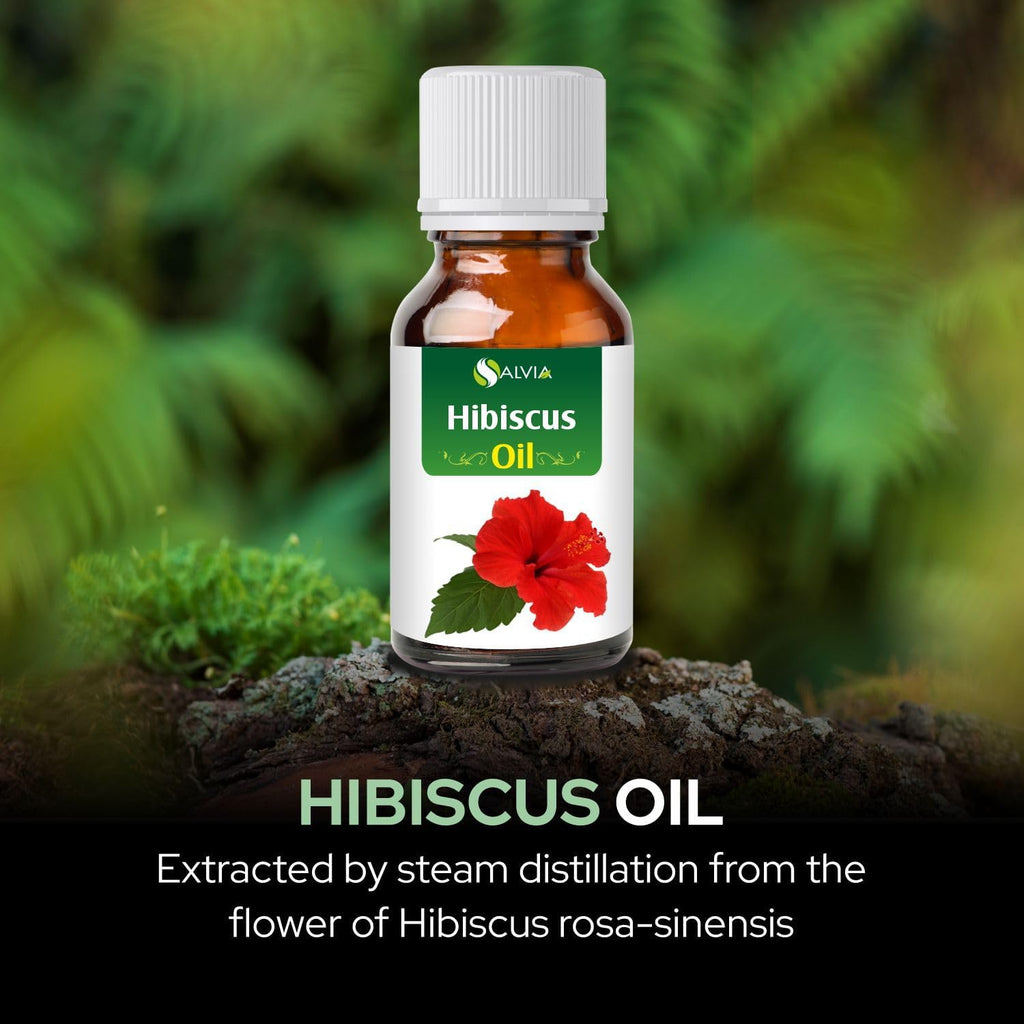 Hibiscus Oil (Hibiscus Sabdariffa L) Therapeutic Essential Oil by Salvia Amber Bottle 100% Natural Uncut Undiluted Pure Cold Pressed Aromatherapy Premium Oil - 30ML/ 1.1fl oz