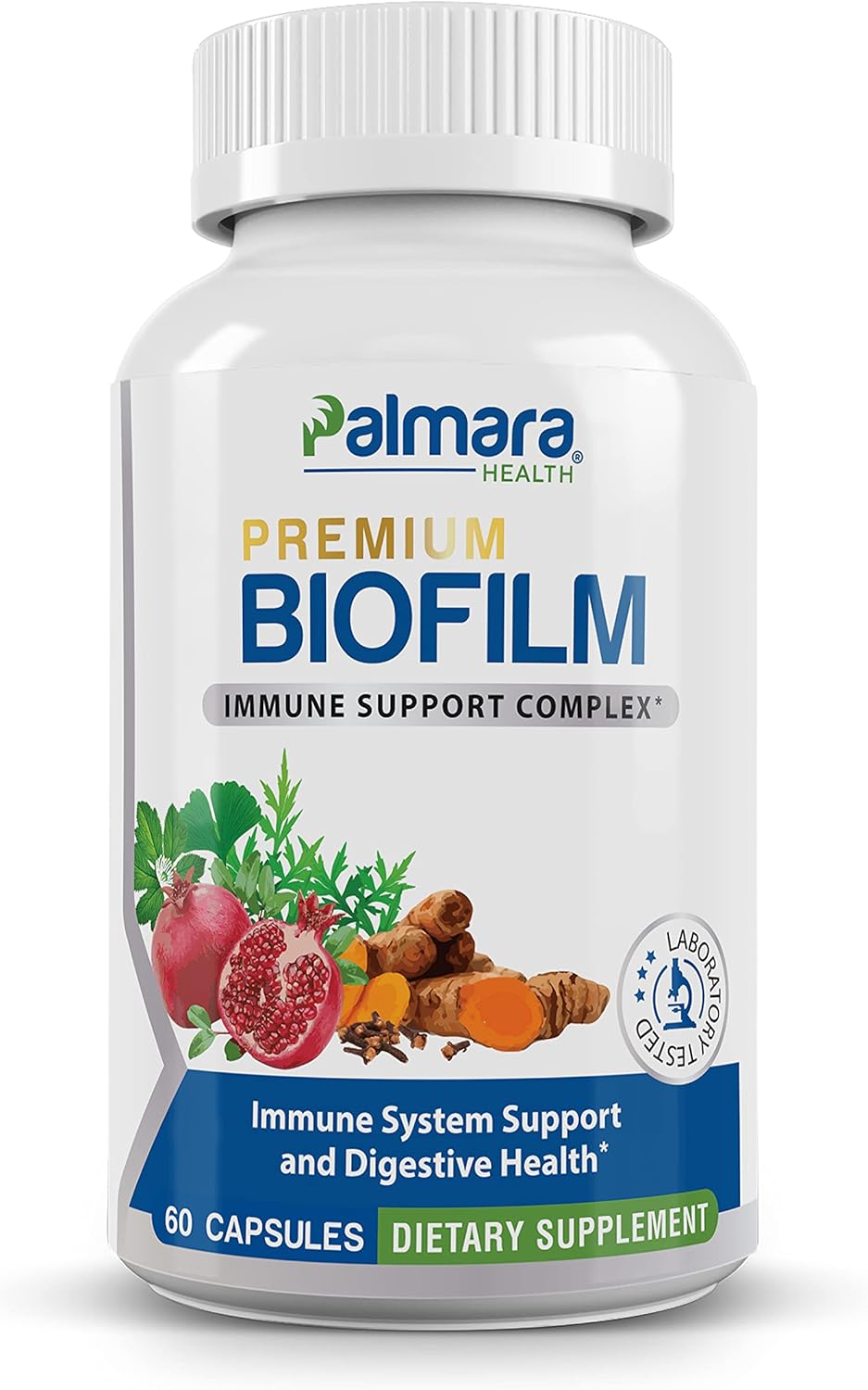 Premium Biofilm Defense Complex: Antioxidants, Herbs and Botanicals for Immune System Support & Digestive Health | 60 Capsules