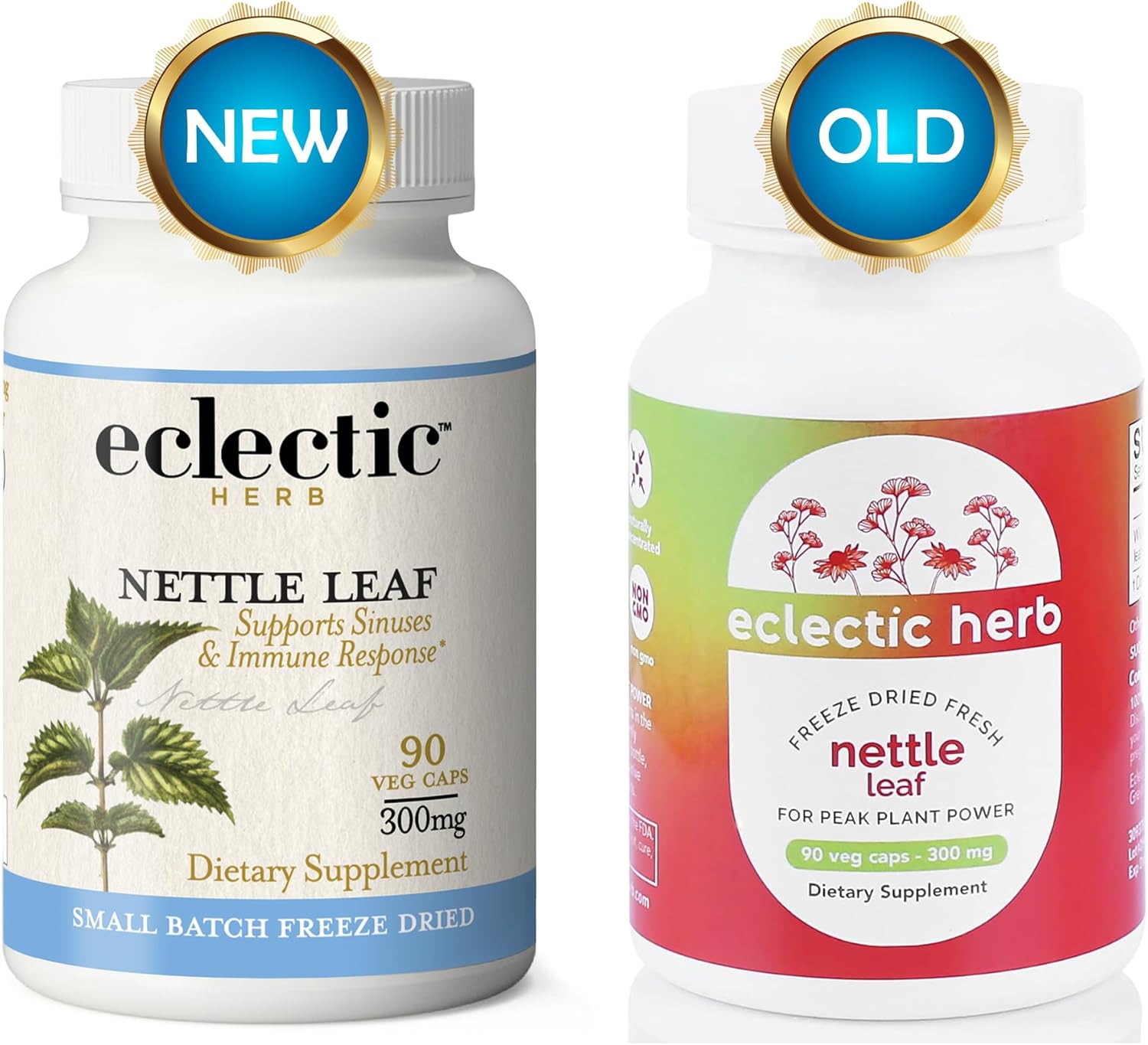 Eclectic Nettles Leaf Freeze Dried Vegetables, Blue, 90 Count