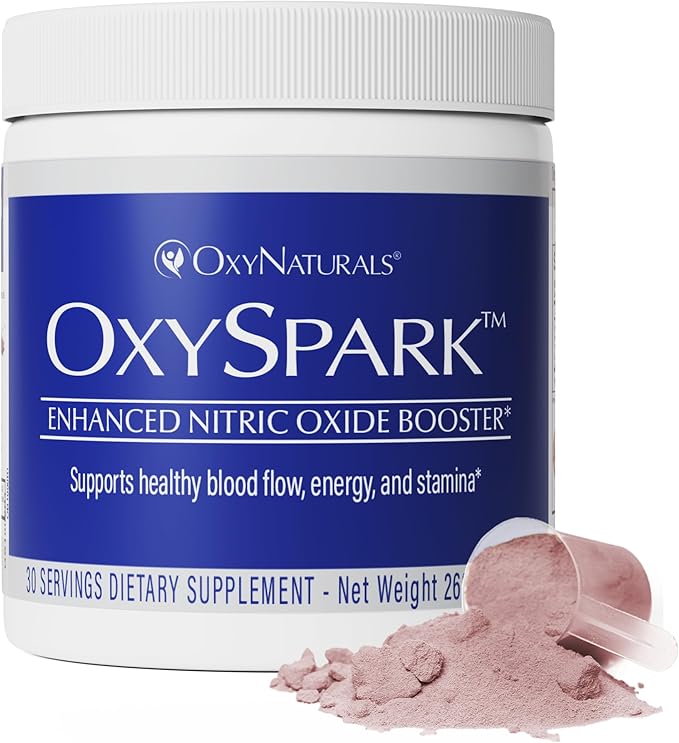 OxySpark Nitric Oxide Supplement for Men & Women | Support Energy, Circulation & Stamina | L-Citrulline, ViNitrox™ & Beet Root Powder | 30 Servings (1 Bottle) | Made in USA