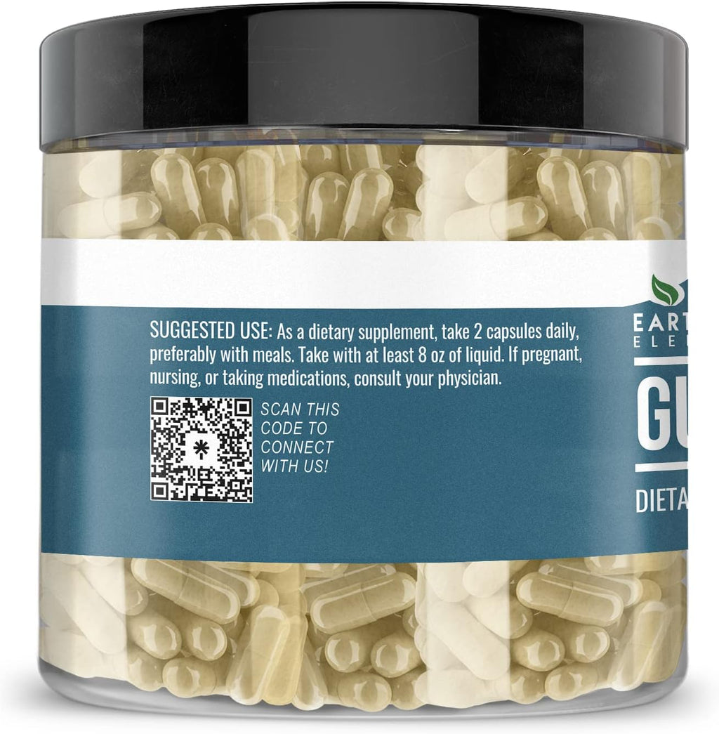 Earthborn Elements Guggul Extract 200 Capsules, Pure & Undiluted, No Additives
