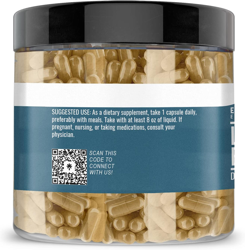 Earthborn Elements Licorice Extract 200 Capsules, Pure & Undiluted, No Additives