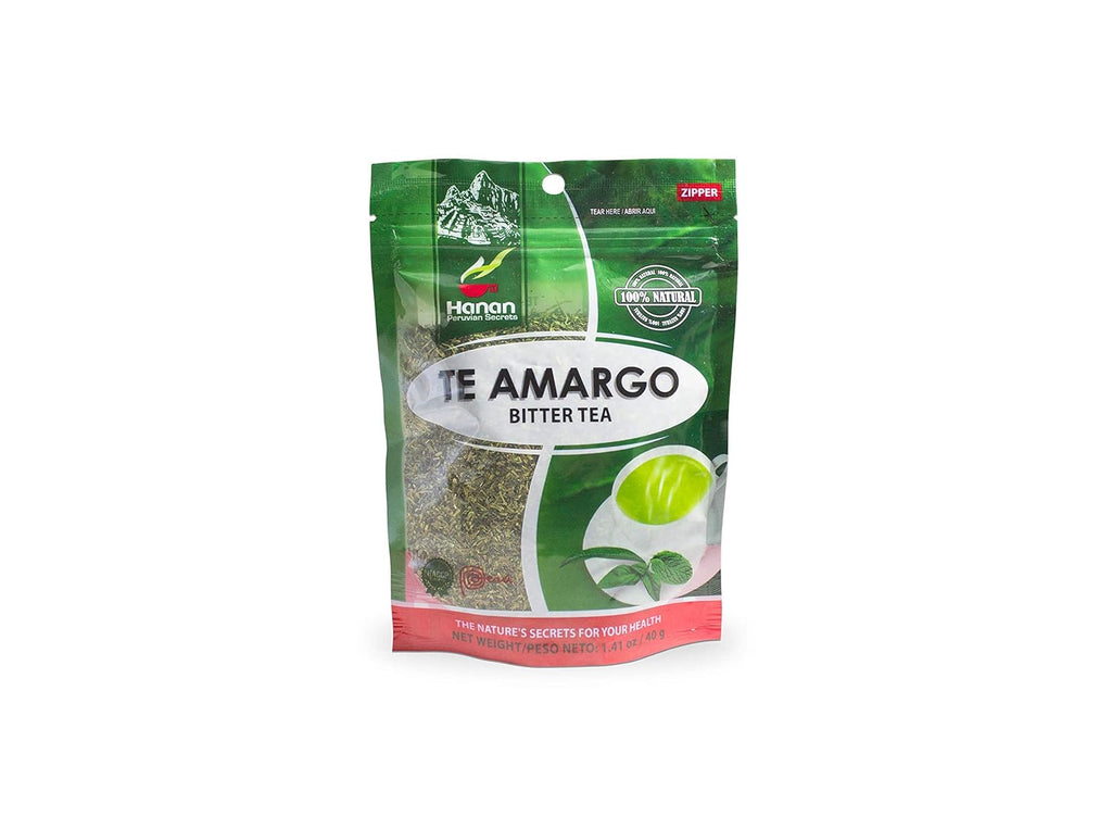 Hanan Peruvian Secrets Te Amargo Herbal Tea | 100% Natural Bitter Tea | 1.41oz / 40g | Naturally Aids in Supporting Normal Liver Function | Helps Promote Healthy Cholesterol Levels