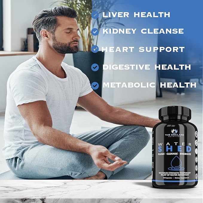 THE ENCLARE NUTRITION Water Pills - Diuretic Water Pills for Swollen Feet and Ankles Relief - for Women or Men - Edema Relief - for Weight, Liquid Retention, Swelling, Bloating & Fluid Balance (3)