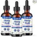 LIQUIDHEALTH Sleep Well Natural Sleep Aid Melatonin Drops - Better Sleep & Mood, Relax & Calm Mind, Fall Asleep Faster Stay Asleep Longer - Made in USA, Vegan, Sugar Free, Drug Free, Non-GMO (3 Pack)